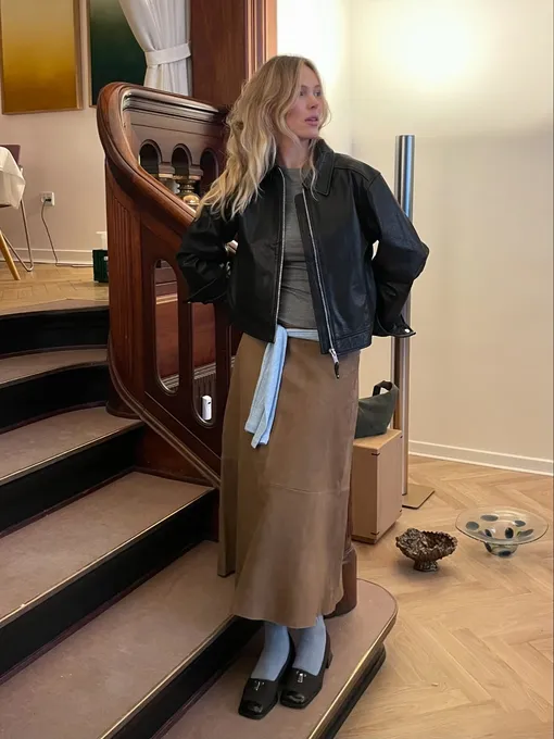 Midi etekle kombinleyin.